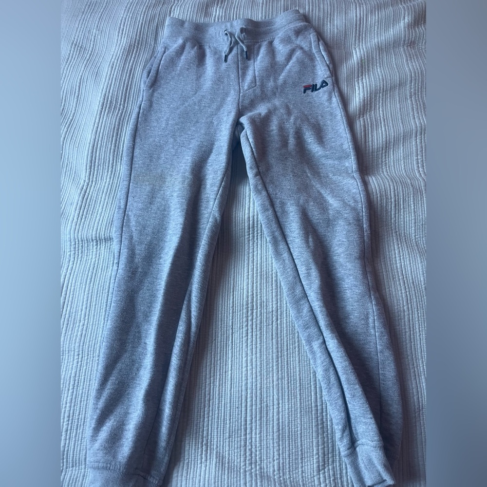 Fila Kids Light Gray Sweatpants